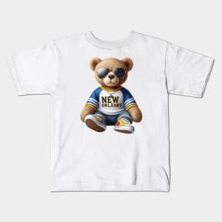 New Orleans Teddy Bear Kids T-Shirt